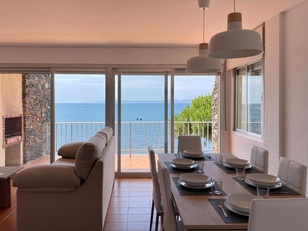 Luminoso Apartamento Frente Al Mar Con Piscina Roses Esterno foto