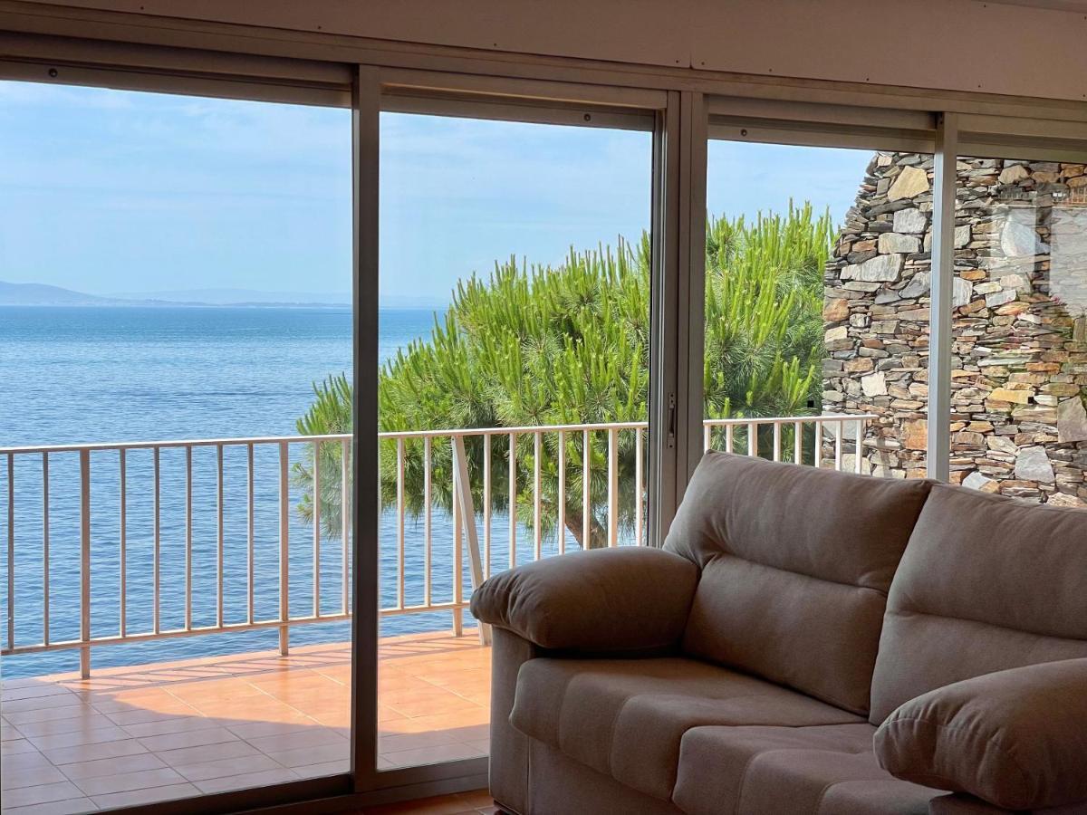 Luminoso Apartamento Frente Al Mar Con Piscina Roses Esterno foto